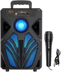 Boxa portabila cu microfon ZQS8149 48W PMPO USB/BT/AUX/SD/FM foto