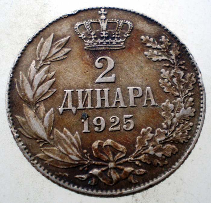 1.093 YUGOSLAVIA JUGOSLAVIA IUGOSLAVIA ALEXANDER I 2 DINARA DINARI 1925 (p)