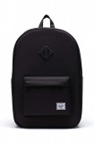 Herschel rucsac Heritage culoarea negru, mare, neted, 10968-04938-OS