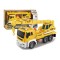 Camion cu macara, sunete, lumini, scara 1:16, galben