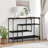 VidaXL Masă de Consolă cu raft Stejar negru 100 x 35 x 75 cm