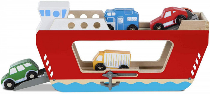 Set de joaca din lemn feribot- melissa and doug