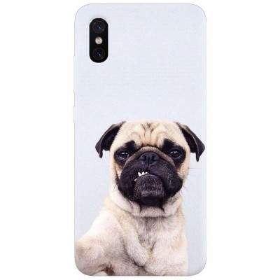 Husa silicon pentru Xiaomi Mi 8 Pro, Simple Pug Selfie foto