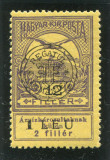 1919 , Mi 6 I , Emisiunea Cluj , 1 LEU / 12 Filler - MNH , semnat, Nestampilat