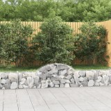 VidaXL Coșuri gabion arcuite 30 buc, 200x30x40/60cm, fier galvanizat