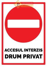 Semne pentru accesul interzis si proprietate privata foto