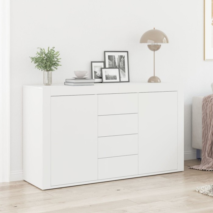 Gossi bufet alb alb lemn 120 x 36 x 69 cm depozitare bufet alb