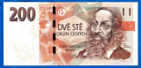 (2) BANCNOTA CEHIA - 200 KORUN 2018, PORTRET JAN AMOS KOMENSKY, STARE AUNC/UNC