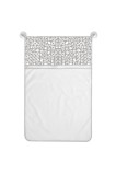 Sac rufe murdare BabyJem 42x65x1 cm, 100% Poliester, Alb, Produs in Turcia, Geanta depozitare rufe bebelusi
