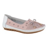 Cumpara ieftin Balerini dama din piele naturala Feeling Moreno, pink-white, 37