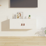 Dulap de perete, alb, 80x30x30 cm, lemn masiv de pin GartenMobel Dekor, vidaXL