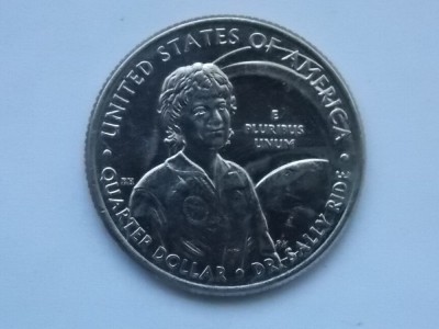 QUARTER DOLLAR 2022 USA-COMEMORATIVA-SALLY RIDE foto