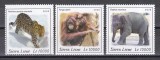 Sierra Leone 2020 - Faună - Specii pe cale de dispariție, Serie scurta, MNH
