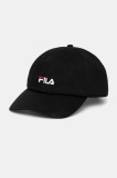 Fila șapcă de baseball din bumbac Faridokt culoarea negru, cu imprimeu, FCU0139