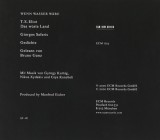 Wenn Wasser Waere | Bruno Ganz, Clasica, ECM Records