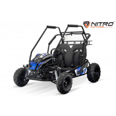 Buggy electric pentru 2 copii, Nitro Gokart 2000W 60V 20Ah, premium, culoare Albastra