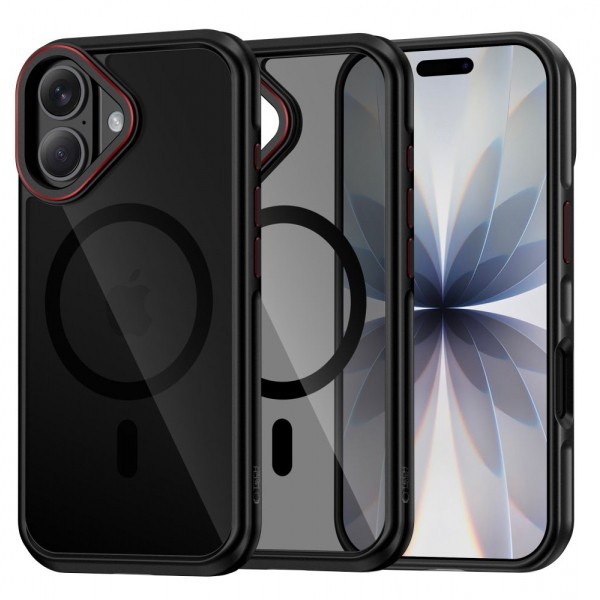 Husa MagSafe pentru Apple iPhone 17, Tech-Protect, Maghybrid, Neagra