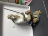 Statueta chinezeasca pescar vintage din portelan