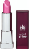 She colour&amp;style Perfect Shine Ruj de buze N. 330/115, 5 g