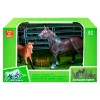 Set Figurine Animale Domestice si Puii Lor: Cal, Calut, Pui - Jucarii Educative, Aspect Realist, Plastic Calitativ, +3 Ani