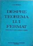 M. M. Postnikov - Despre Teorema lui Fermat. Introducere in teoria numerelor