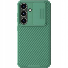 Husa de protectie pentru Samsung Galaxy S24, Nillkin, Policarbonat, Verde inchis