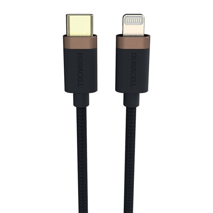Duracell USB-C cable pentru Lightning 1m (Black)