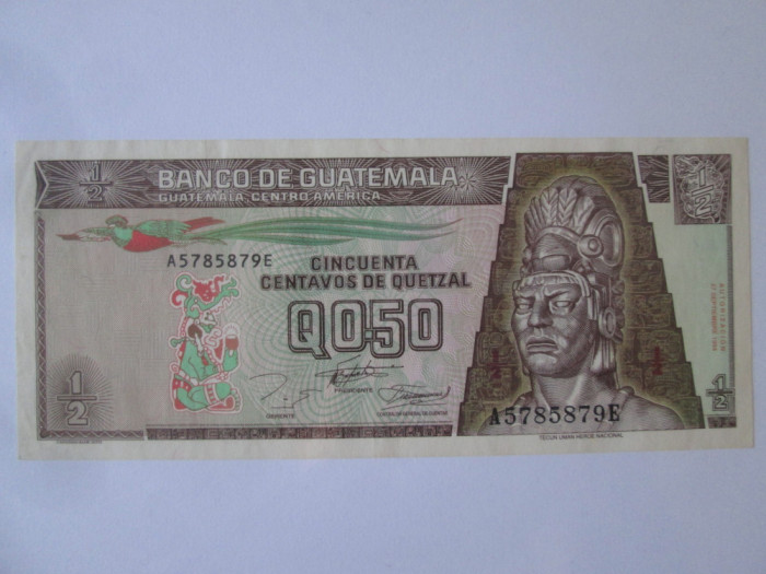 Guatemala 1/2(0.50) Quetzal 1994 UNC