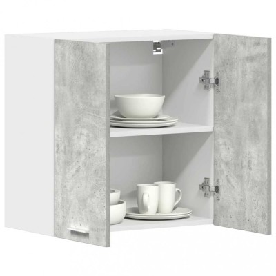 Gossi dulap de bucatarie gri beton 60x31x60 cm lemn de prelucrat foto
