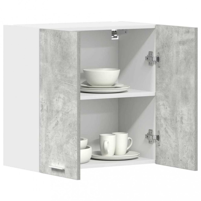 Gossi dulap de bucatarie gri beton 60x31x60 cm lemn de prelucrat