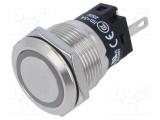 Lampă LED plată verde EAO 24VDC 24VAC &Oslash;19mm 82