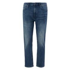 Blugi barbati big size Casby cu talie medie si croiala Dreapta, Albastru, W38 L30