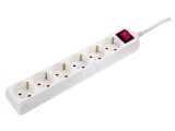 Prelungitor Alimentare AS SCHWABE 5m 3G1,5mm&sup2; 6 Prize 16A PVC Alb 11671