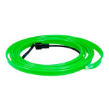 Fir cu neon pentru lumina ambientala auto, lungime 2m, culoare verde, AutoLux