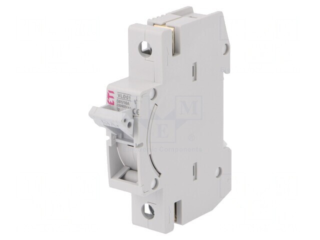 Separator cu Fuzibil D01 pentru Șină DIN 16A 230/400V