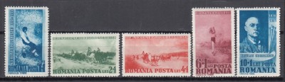 ROMANIA 1938 LP 127 - 100 DE ANI DE LA NASTEREA PICTORULUI NICOLAE GRIGORESCU SERIE MNH foto