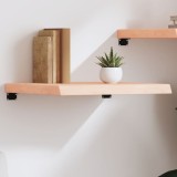 VidaXL Poliță de perete, 60x60x(2-6) cm, lemn masiv de stejar netratat