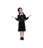 Costum carnaval wednesday pentru fete, marime 110/120 cm (5-6 ani)