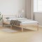 vidaXL Cadru de Pat cu headboard Maro 210 x 90 cm Lemn masiv de pin 869762