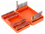 Kit capete de şurubelniţă BAHCO, adaptor 1/4 lungime 50 mm, 54 bucati