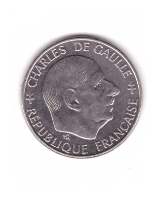 Moneda Franta 1 franc 1988, Charles de Gaulle, stare foarte buna, curata foto