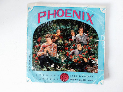 DD- PHOENIX- VREMURI, CANARUL, vinil mic EP 5 RPM Electrecord 1968 foto