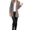 X579-18 Jacheta tip sacou cu maneci lungi