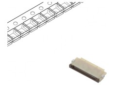 Conector FFC/FPC Orizontal 24 Pin ZIF foto