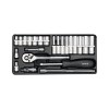 Trusa tubulare 1/4&quot;, 23 buc Yato YT-14421