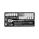 Cumpara ieftin Trusa tubulare 1/4&quot;, 23 buc Yato YT-14421