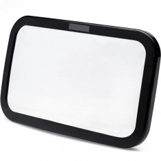 Oglinda auto pentru supravegherea copilului, Reglabila, Rotatie 360 grade, 30x19 cm, Negru