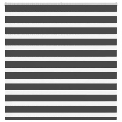 vidaXL Jaluzea tip zebra neagră lățime țesătură 135,9 cm poliester foto