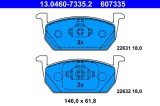 ATE 13.0460-7335.2 set placute frana,frana disc
