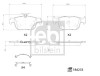 FEBI BILSTEIN 184233 set placute frana,frana disc